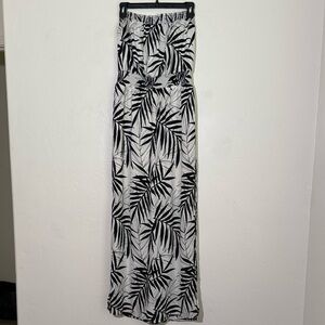 Massimo Monochrome Leaf Print Dress